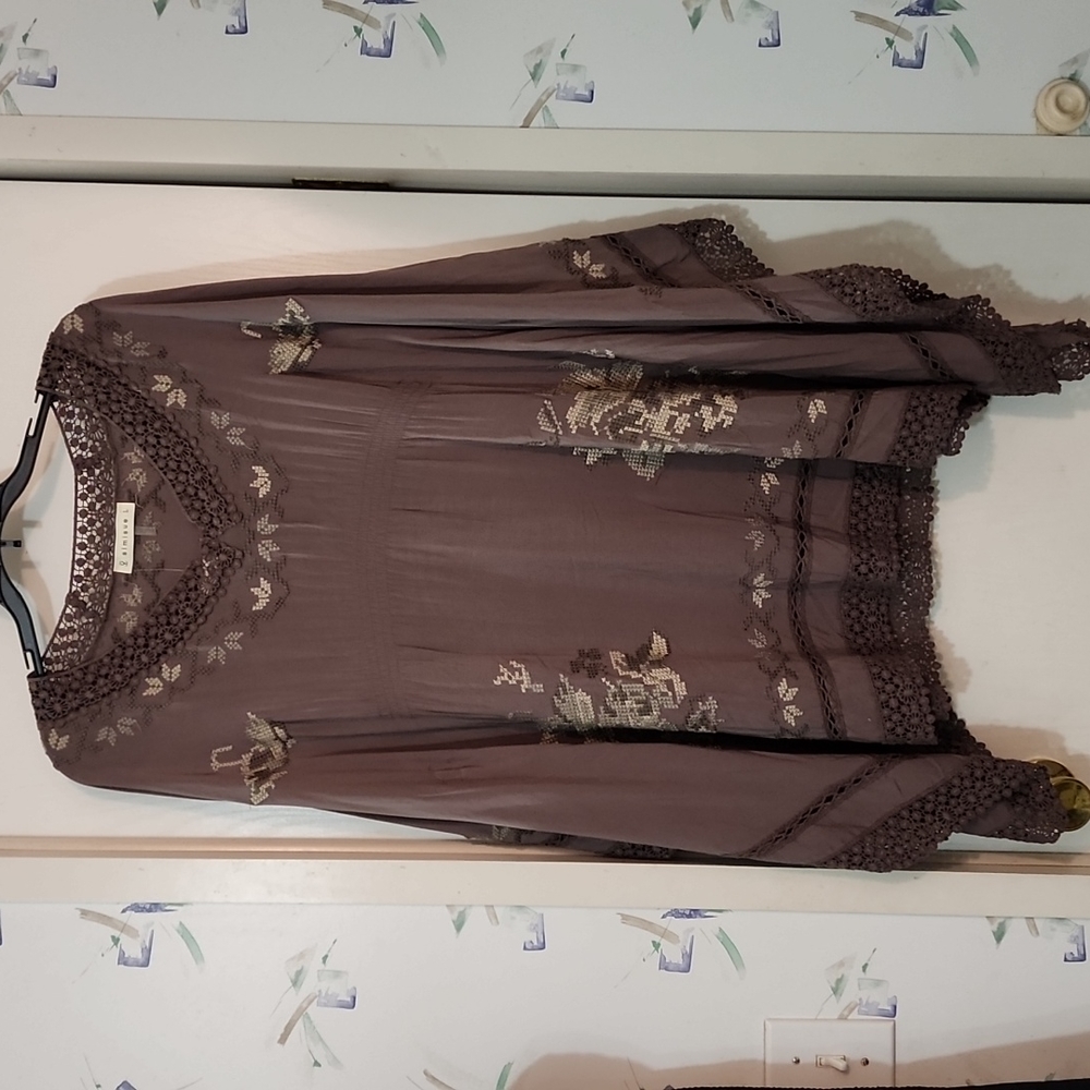 Simisue Womens Poncho Style Top Size L NWT